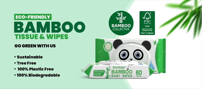 Perawatan manis untuk pohon kertas tisu bambu bebas kertas Toilet bambu, Biodegradable, kertas Toilet bebas kimia, ramah lingkungan